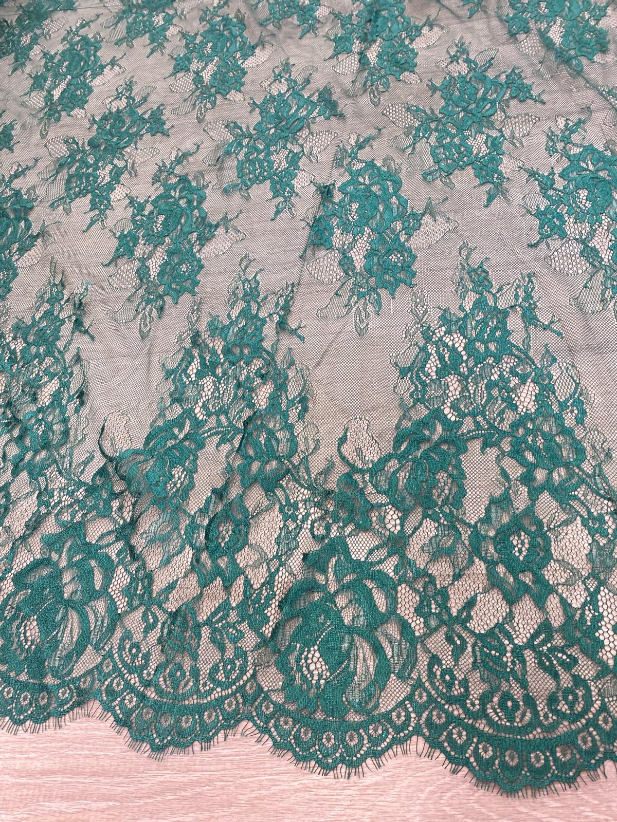 Dantela Chantily ,Verde , Cupon 3m - Cod 0033