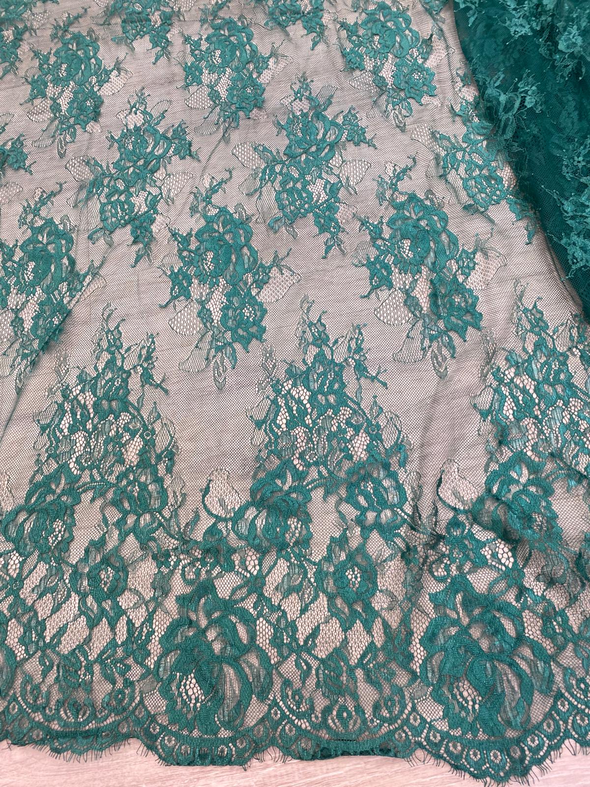 Dantela Chantily ,Verde , Cupon 3m - Cod 0033