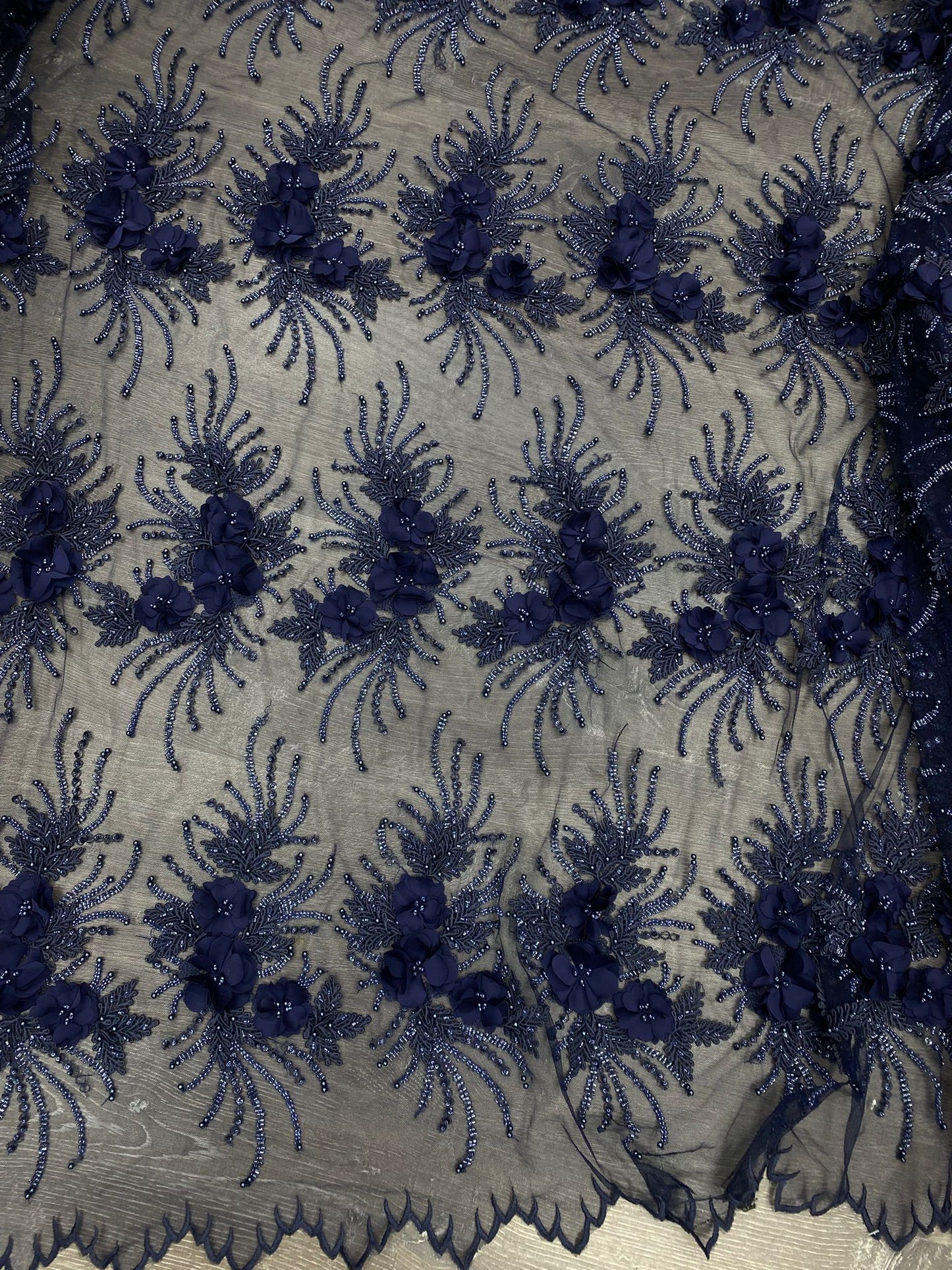Broderie accesorizata , model floral , Bluemarin - INNA
