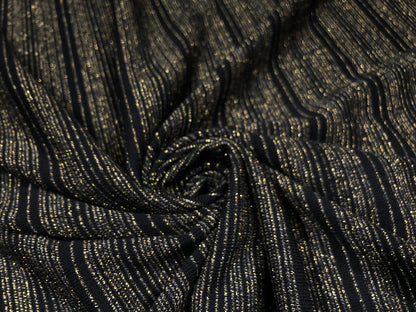 Lurex negru, cu fir lame auriu