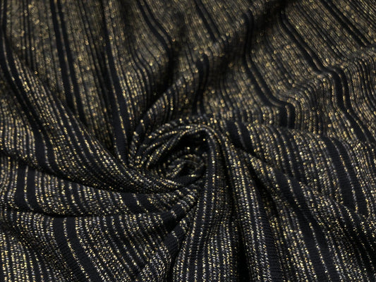Lurex negru, cu fir lame auriu