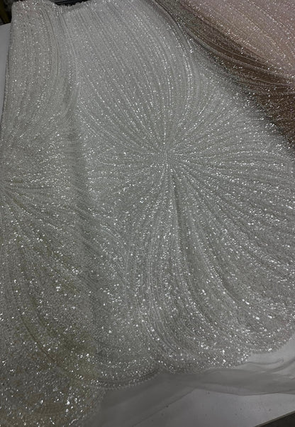 Broderie FULL accesorizata cu paiete si margele / MODEL LUXURY
