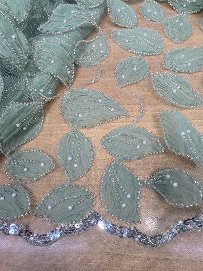 Broderie accesorizata cu margele, Vernil, Model CANDI