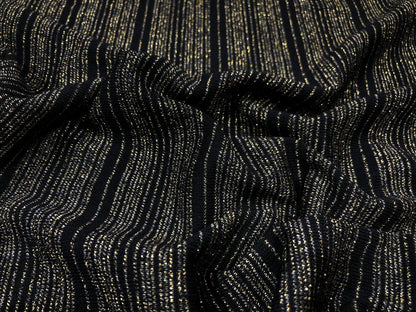 Lurex negru, cu fir lame auriu