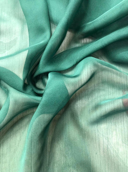 Voal din imitatie de matase, Verde