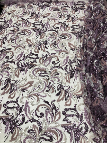 Broderie accesorizata cu paiete si margele / MODEL AMELIA - VARIANTA 1