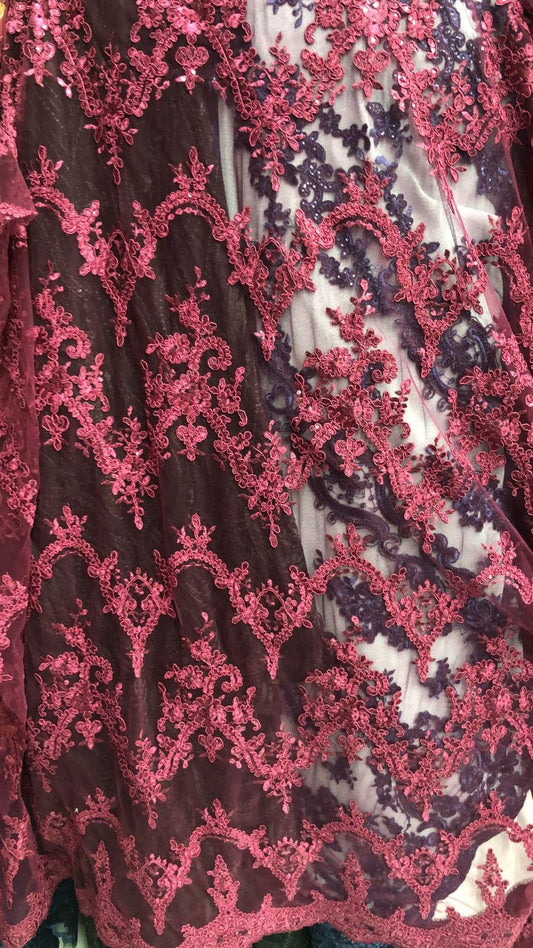 Broderie cu micropaiete , Magenta