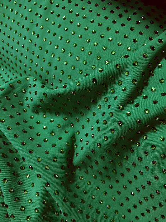 Licra cu strasuri , Verde