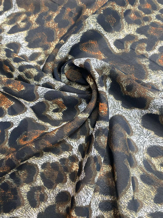 Voal imprimat animal print - VL07