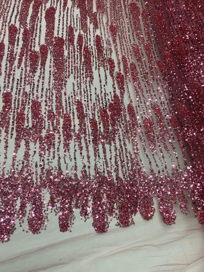 Broderie accesorizata , Roz Inchis - MODEL ZIA
