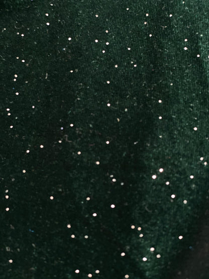 Catifea cu sclipici, Verde