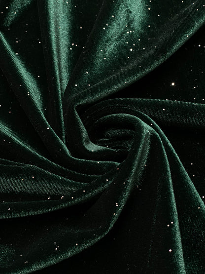 Catifea cu sclipici, Verde
