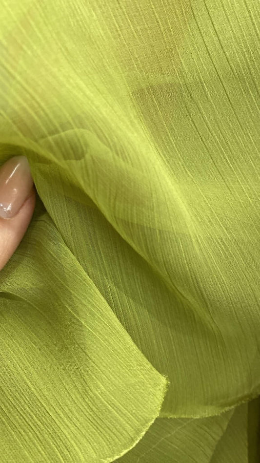 Voal Creponat, Verde Fistic