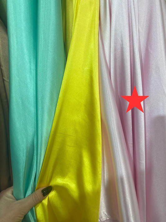 Satin elastic, Roz pal