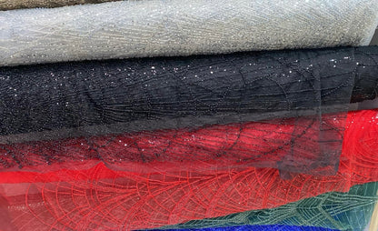 Broderie accesorizata cu paiete si margele, Albastru - MODEL DALIA