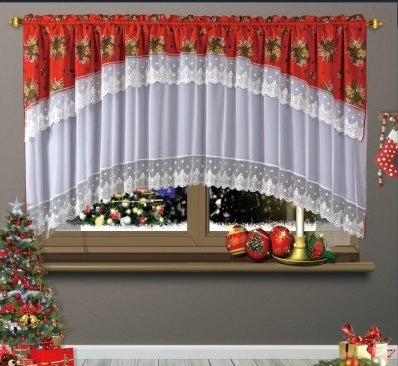 SET PERDEA CU DRAPERIE MOTIVE CRACIUN set03