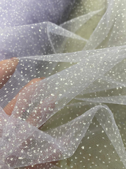 Tulle cu sclipici , Bej