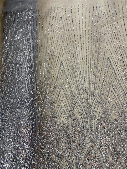 Broderie accesorizata cu paiete si margele - MODEL AYLANI 3