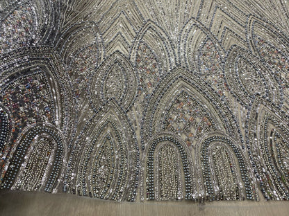 Broderie accesorizata cu paiete si margele - MODEL AYLANI 3