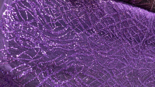 Broderie accesorizata cu paiete si margele , Mov- MODEL ALMA
