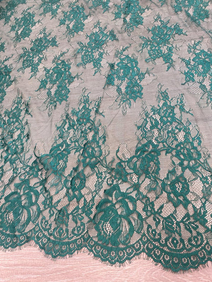 Dantela Chantily ,Verde , Cupon 3m - Cod 0033