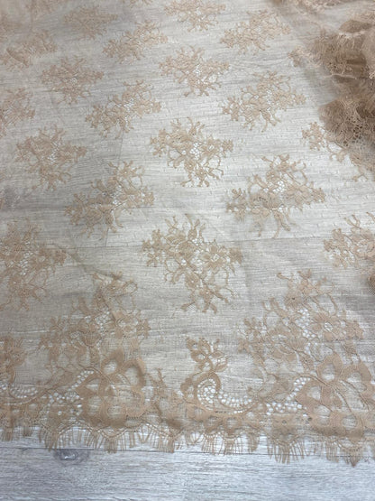 Dantela Chantily , Bej, Cupon 3m - Cod 0036