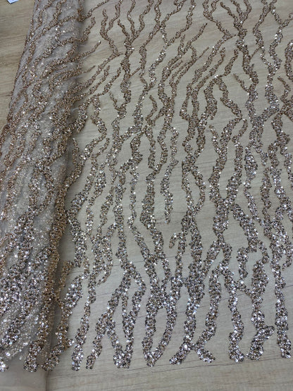 Broderie accesorizata cu paiete , Auriu - MODEL AZIZE