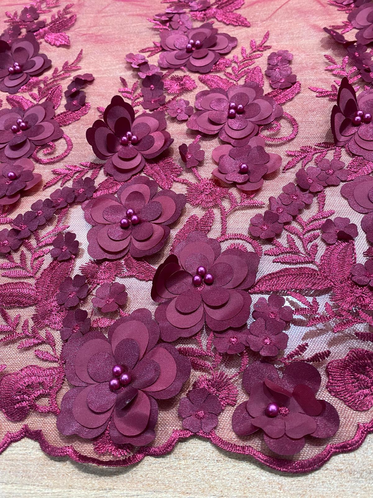 Broderie accesorizata cu paiete si margele, Grena - MODEL DORA