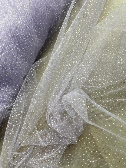 Tulle cu sclipici , Gri deschis