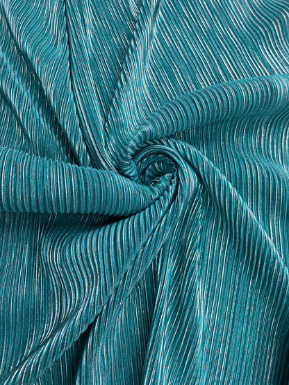 Satin Plisat,Turqoise