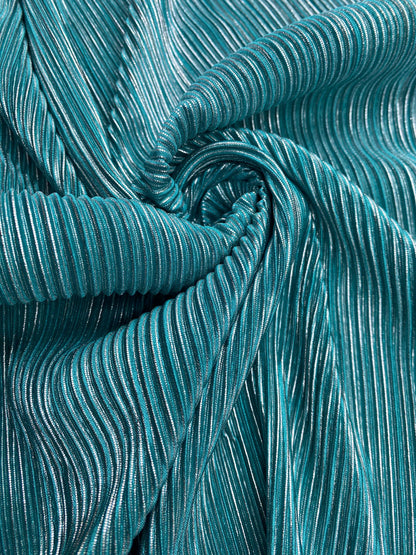 Satin Plisat,Turqoise
