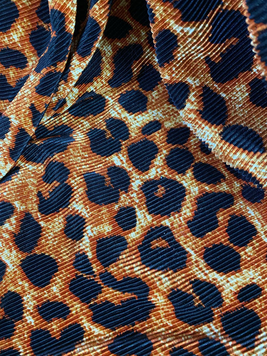 Satin Plisat, Animal Print - Model 1