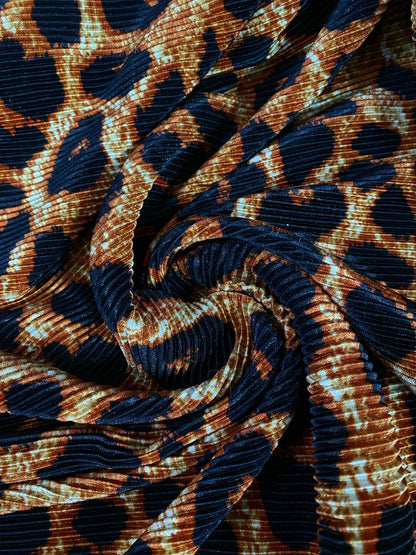 Satin Plisat, Animal Print - Model 1