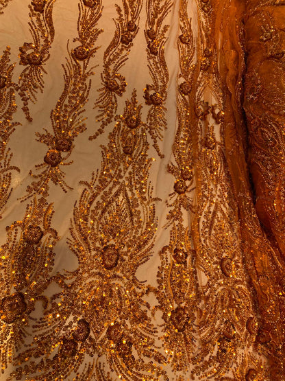 Broderie accesorizata , Portocalie - MODEL ALIMA