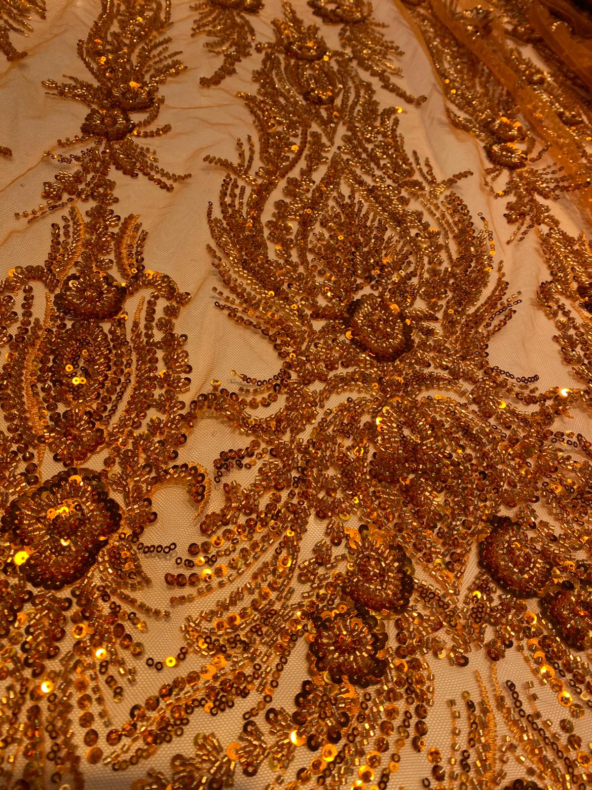 Broderie accesorizata , Portocalie - MODEL ALIMA