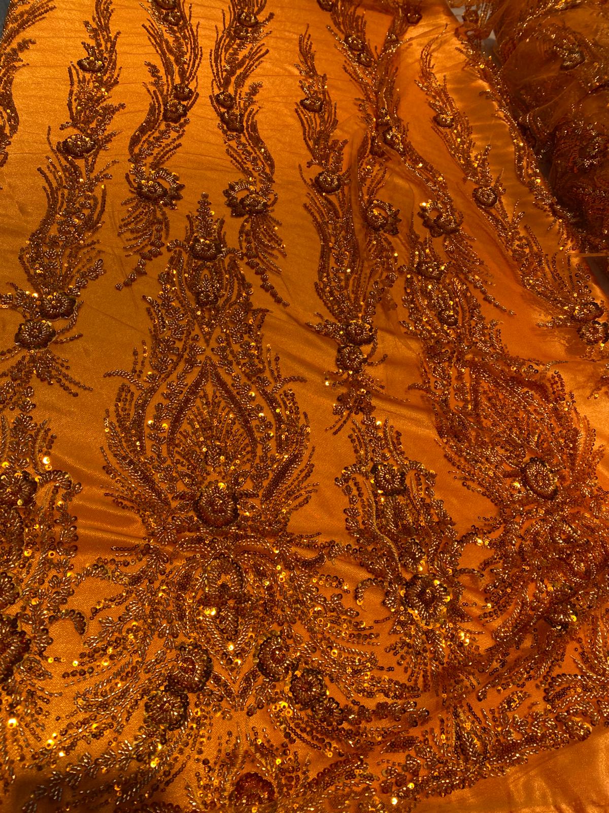 Broderie accesorizata , Portocalie - MODEL ALIMA