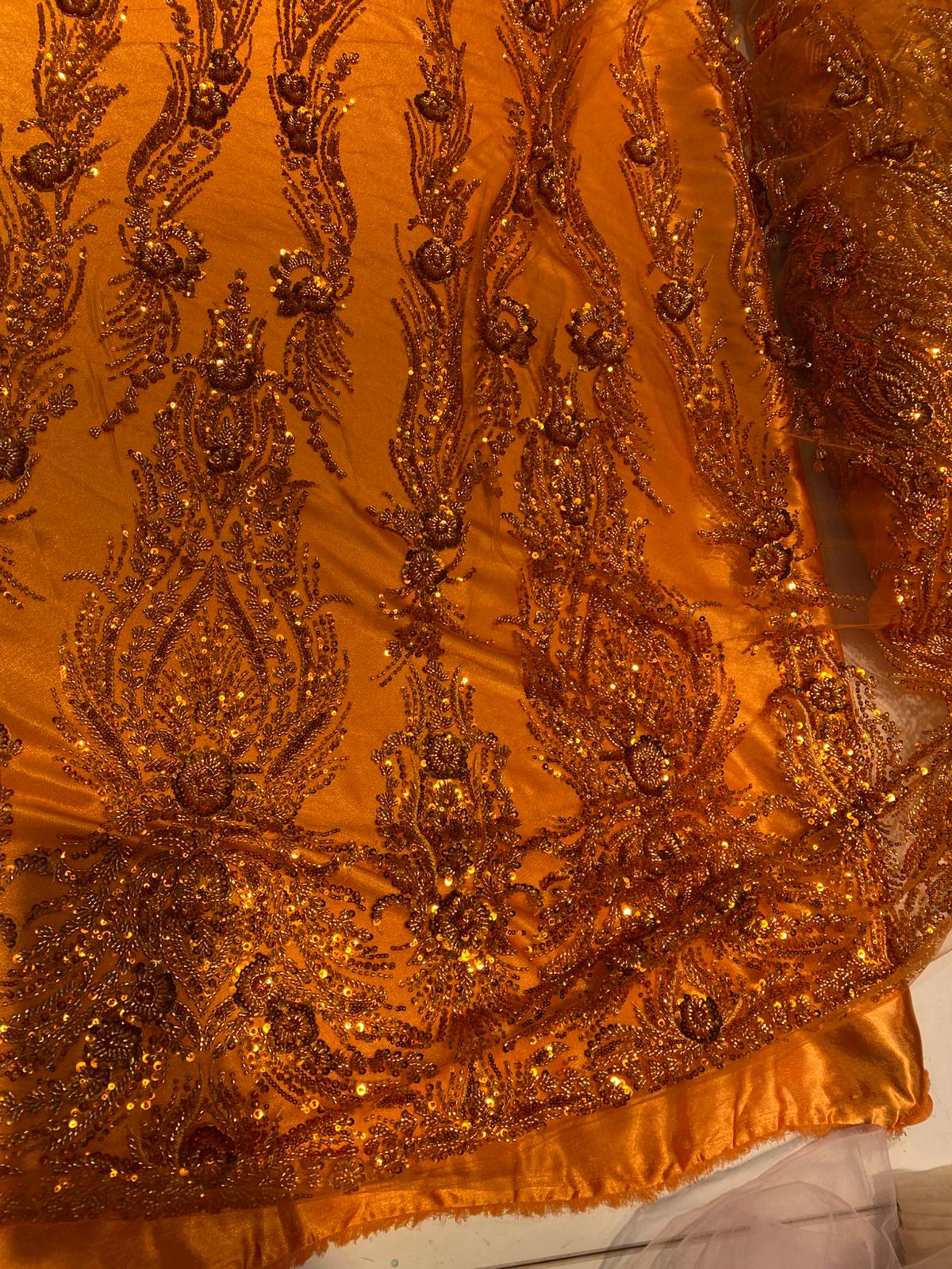 Broderie accesorizata , Portocalie - MODEL ALIMA