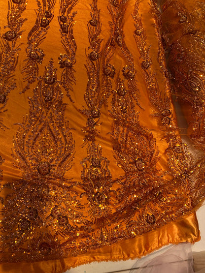 Broderie accesorizata , Portocalie - MODEL ALIMA