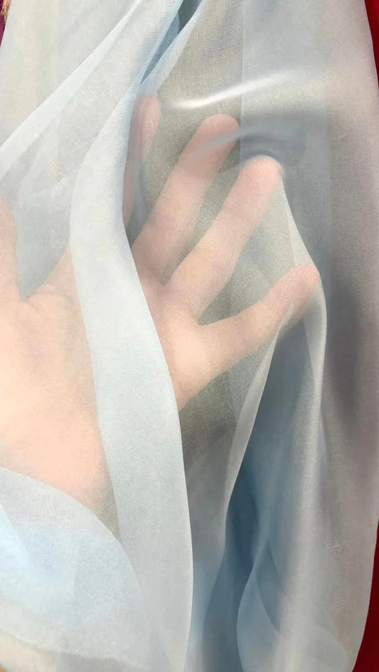 Voal din imitatie de matase, Baby-Blue