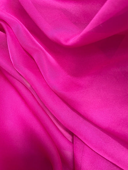 Voal din imitatie de matase , Roz Fuxia