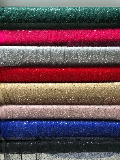 Tulle accesorizat cu paiete si margele , Culori Disponibile / MODEL BIG