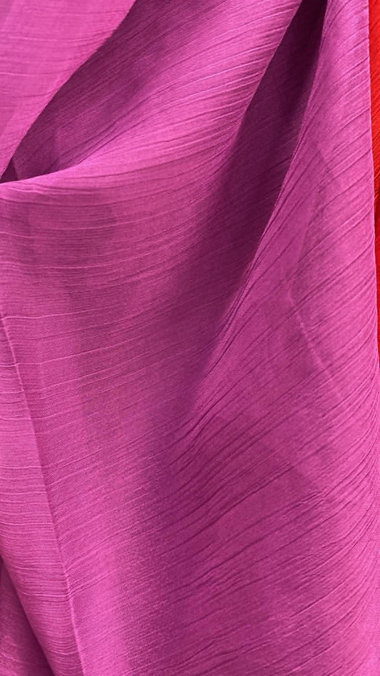 Voal Creponat, Fuxia