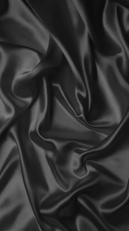 Satin Elastic Negru