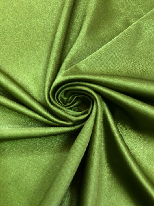 Licra Olive, plina , satinata , usor elastica