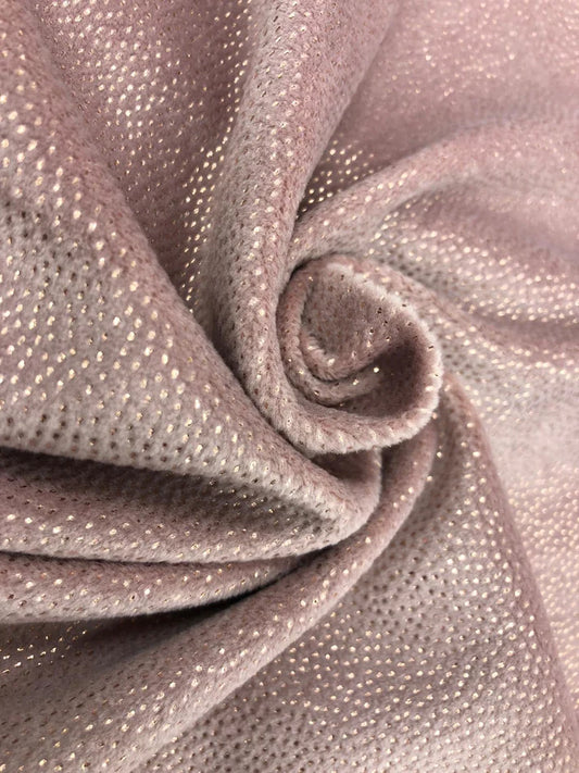 Catifea Super Soft cu sclipici , Roz-pudra