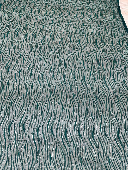 Dantela Chantily , Verde - Cupon 3m - Cod 0018