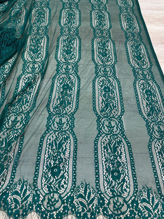 Dantela Chantily , Verde - Cupon 3m - Cod 0016