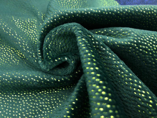 Catifea Super Soft cu sclipici , Verde