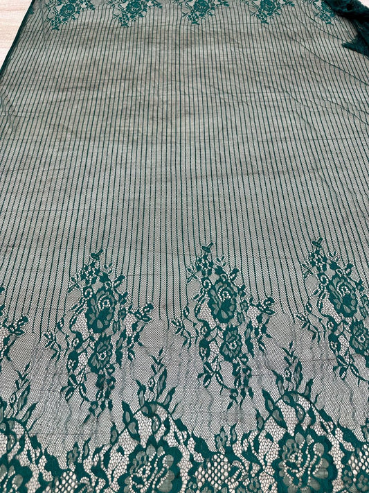 Dantela Chantily , Verde - Cupon 3m - Cod 0019
