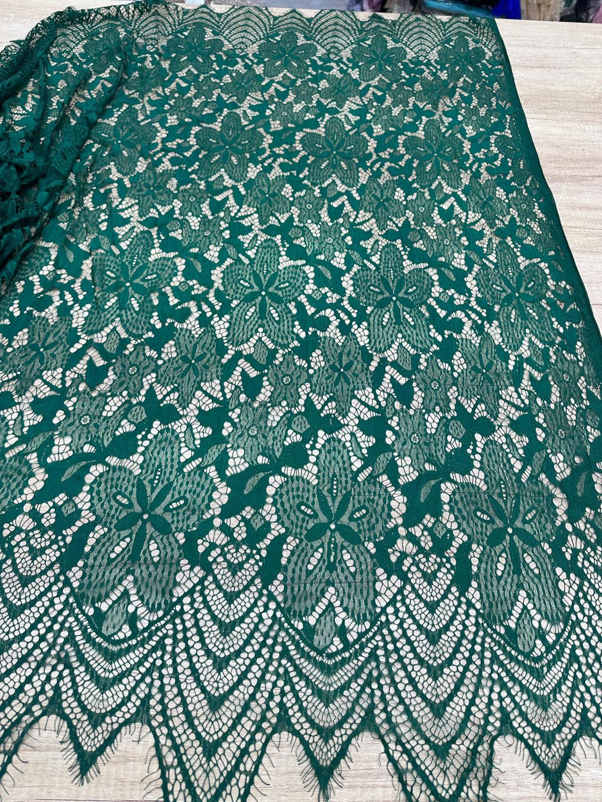 Dantela Chantily , Verde - Cupon 3m - Cod 0017